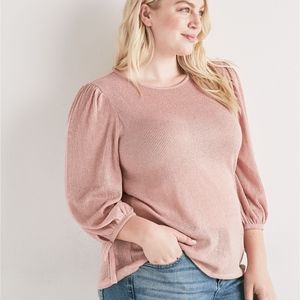 Lucky Balloon Sleeve Tie Top